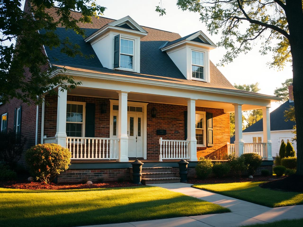 Brick craftsman home